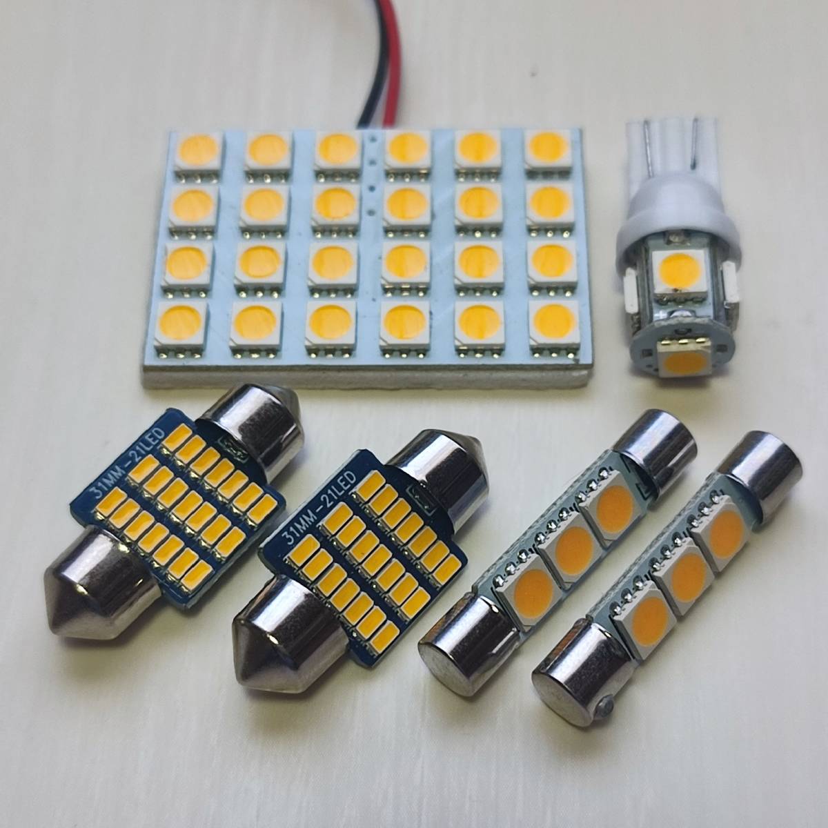 GU6 GU7 GUD GUE インプレッサ 電球色 ウォームホワイト 暖色 LED ルームランプ 6個セットスバル /d24/d31/d3/d5拍卖