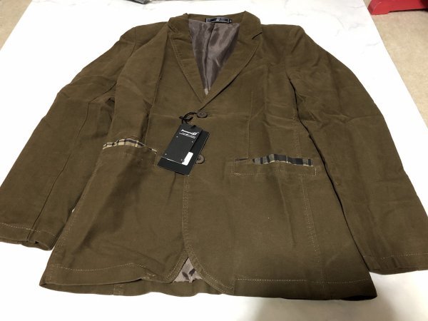 【未使用】カジュアルジャケット メンズ シンプルデザイン カッコイイ ブラウン系カラー 着心地良い Mサイズ【アウトレット】ON19拍卖