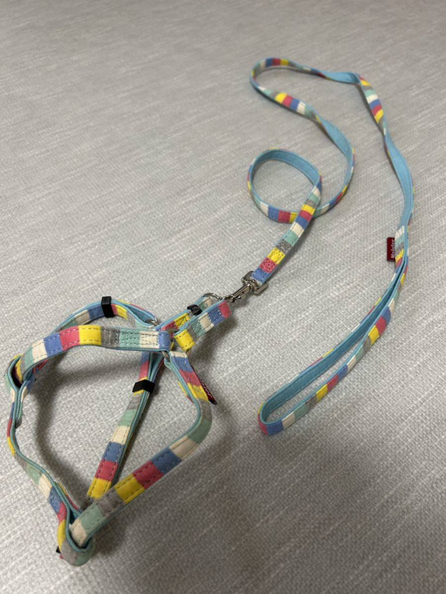 【犬用】小型犬用 ハーネス マルチカラー お出かけ リード 胴輪拍卖