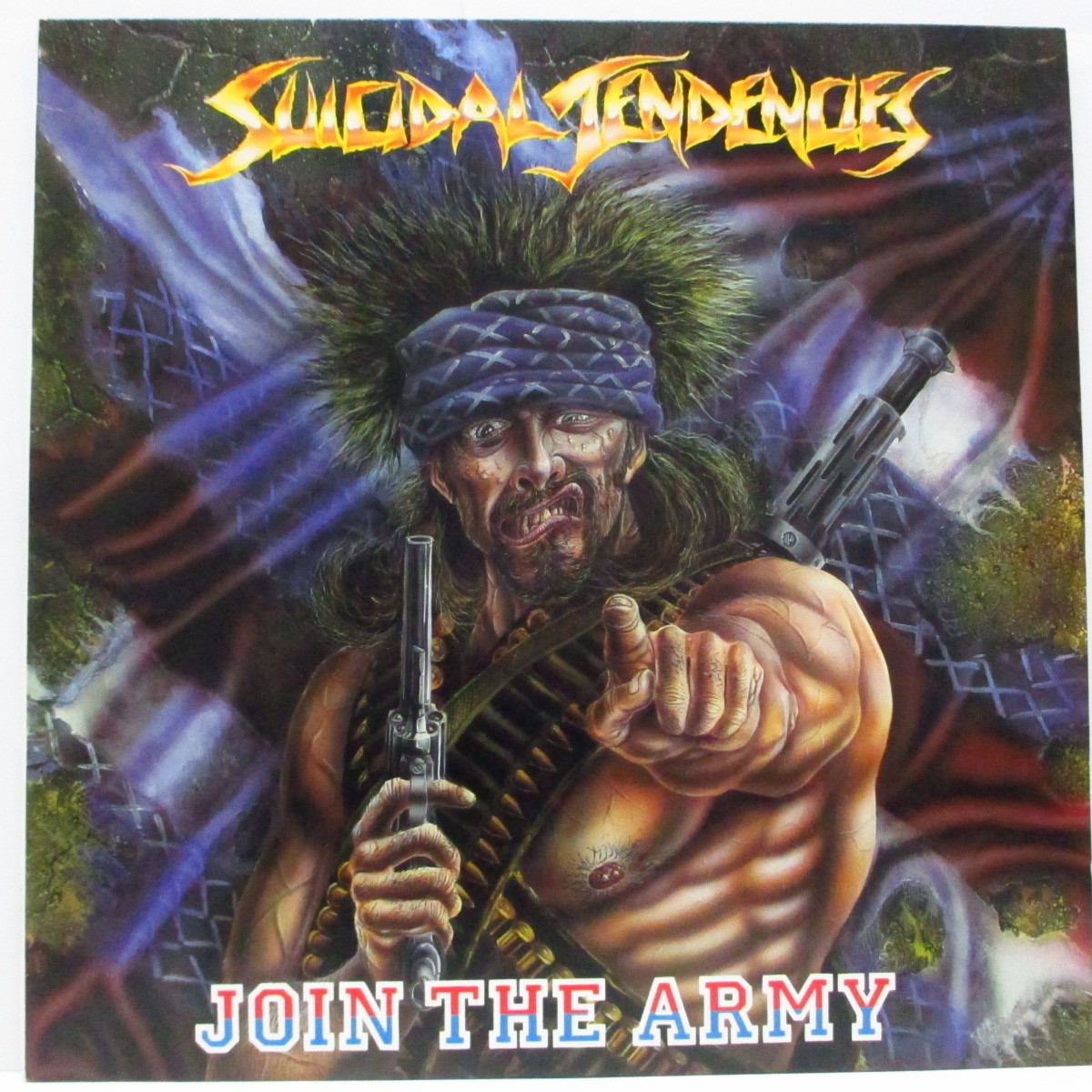 SUICIDAL TENDENCIES-Join The Army (US オリジナル 「光に透かすと見える赤盤」LP+拍卖