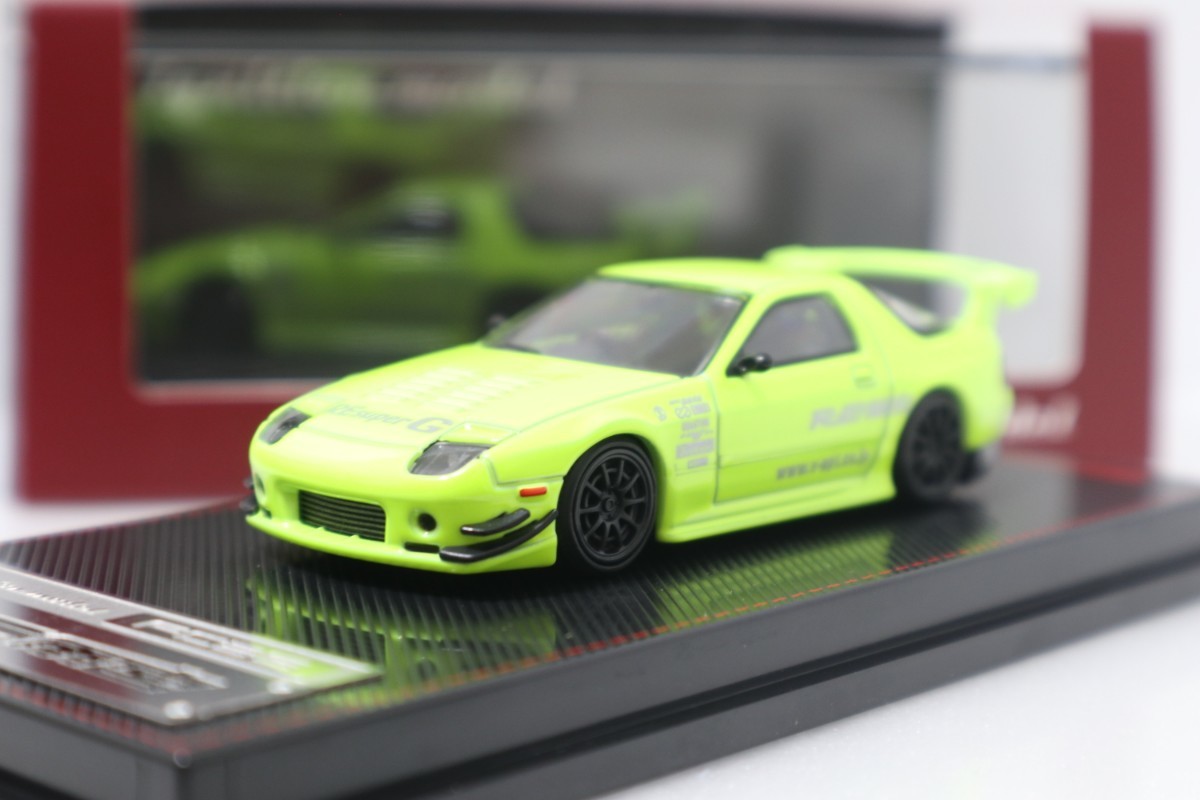 IG 1/64 マツダ サバンナ RX-7 FC3S RE雨宮 イエローグリーン IG2497 イグニッションモデル Mazda Savanna RX7 RE Amemiya Yellow Green拍卖
