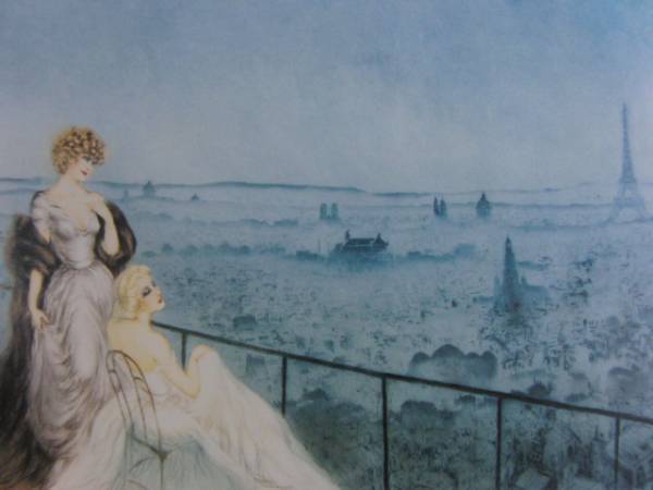 ルイ・イカール豪華限定版・10万/モンマルトル、希少な額装用画集より、新品高級額装付、状態良好、送料無料、mori、yoni拍卖