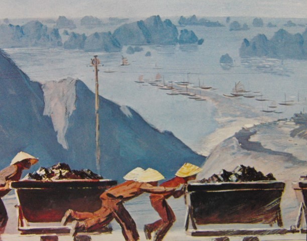 ポノマリョフH.A、「ホンゲイの炭坑夫」、希少な額装用画集より、新品高級額装付、送料無料、海外画家、yoni拍卖