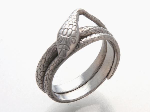 ★☆見て!Pm850プラチナスネークリング指輪11号フリー!MJ-1182拍卖