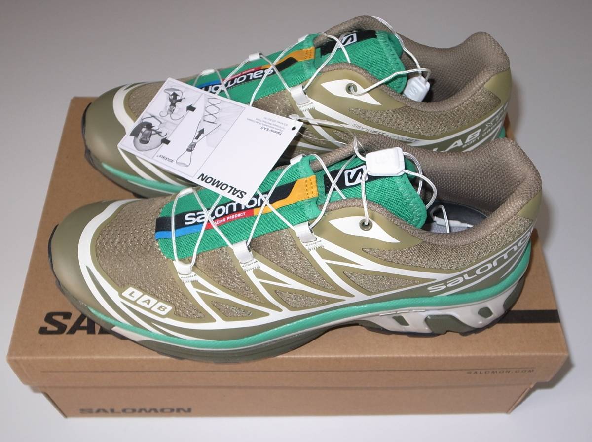 SALOMON XT-6 27.5cm US9.5 DRIED HERB / DEEP LICHEN GREEN / BRIGHT GREEN拍卖