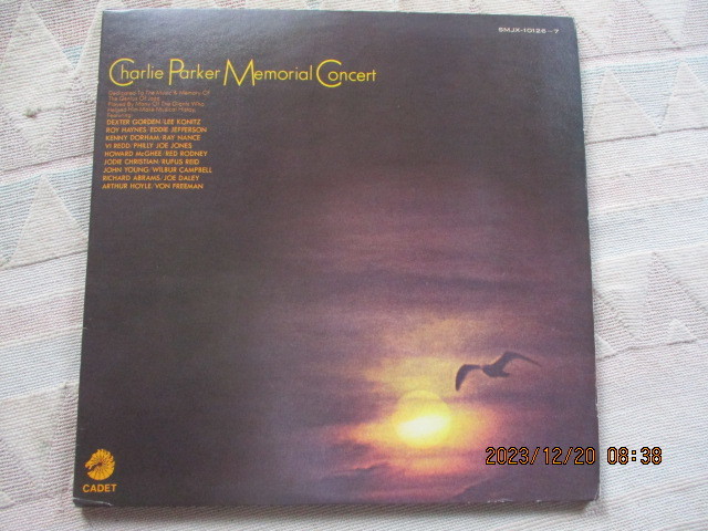 2LP Charlie Parker Memorial Concert チャーリー・パーカー メモリアル・コンサート CADET CHESS SMJX-10126~7拍卖