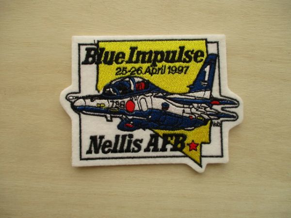 【送料無料】航空自衛隊ブルーインパルスBlue Impulse1997年ネリス空軍基地NELLIS AFBパッチ/ワッペンPATCH航空祭JASDF M29拍卖
