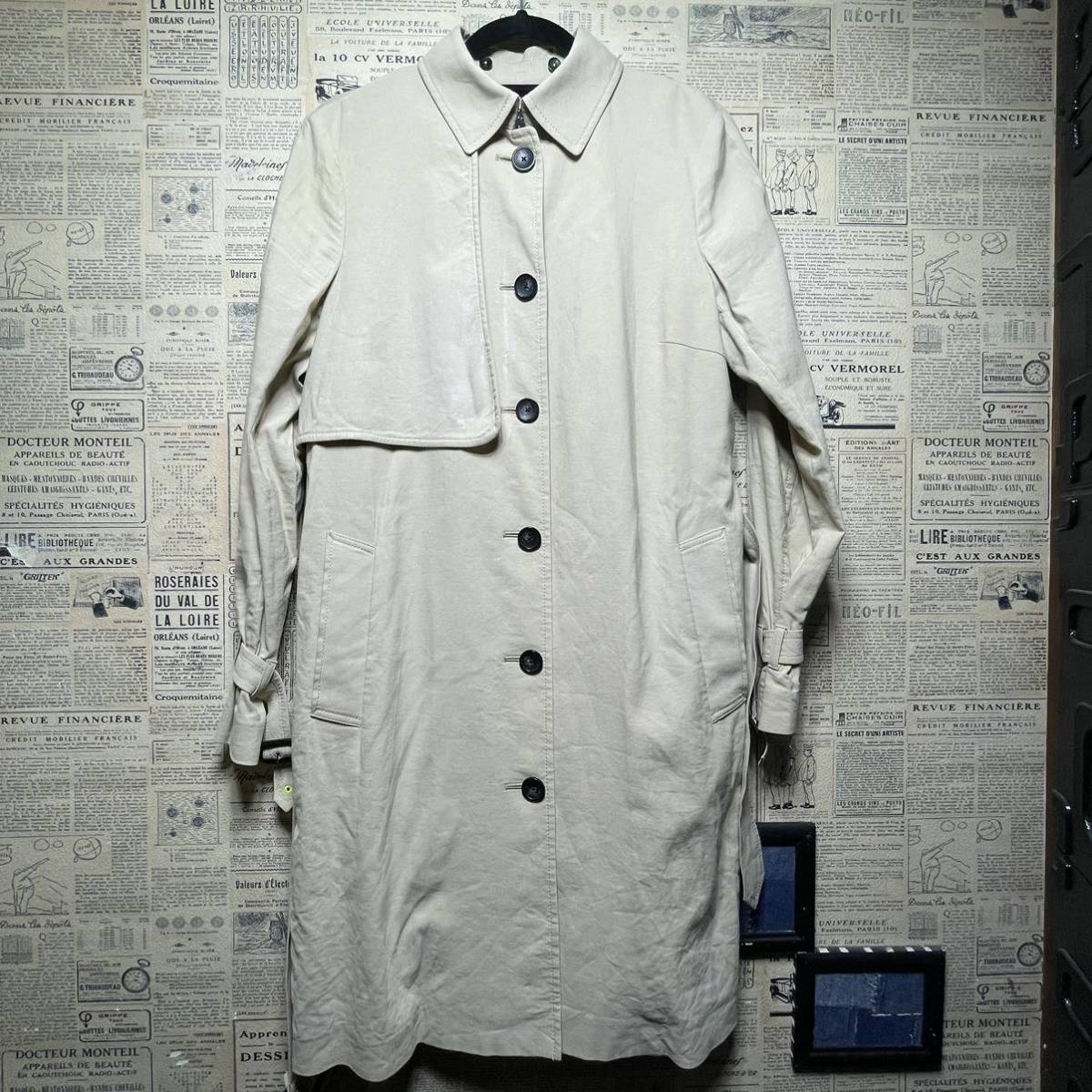 Paul Smith BLACK ポールスミス ブラック トレンチコート スプリングコート ステンカラーコート size 42拍卖