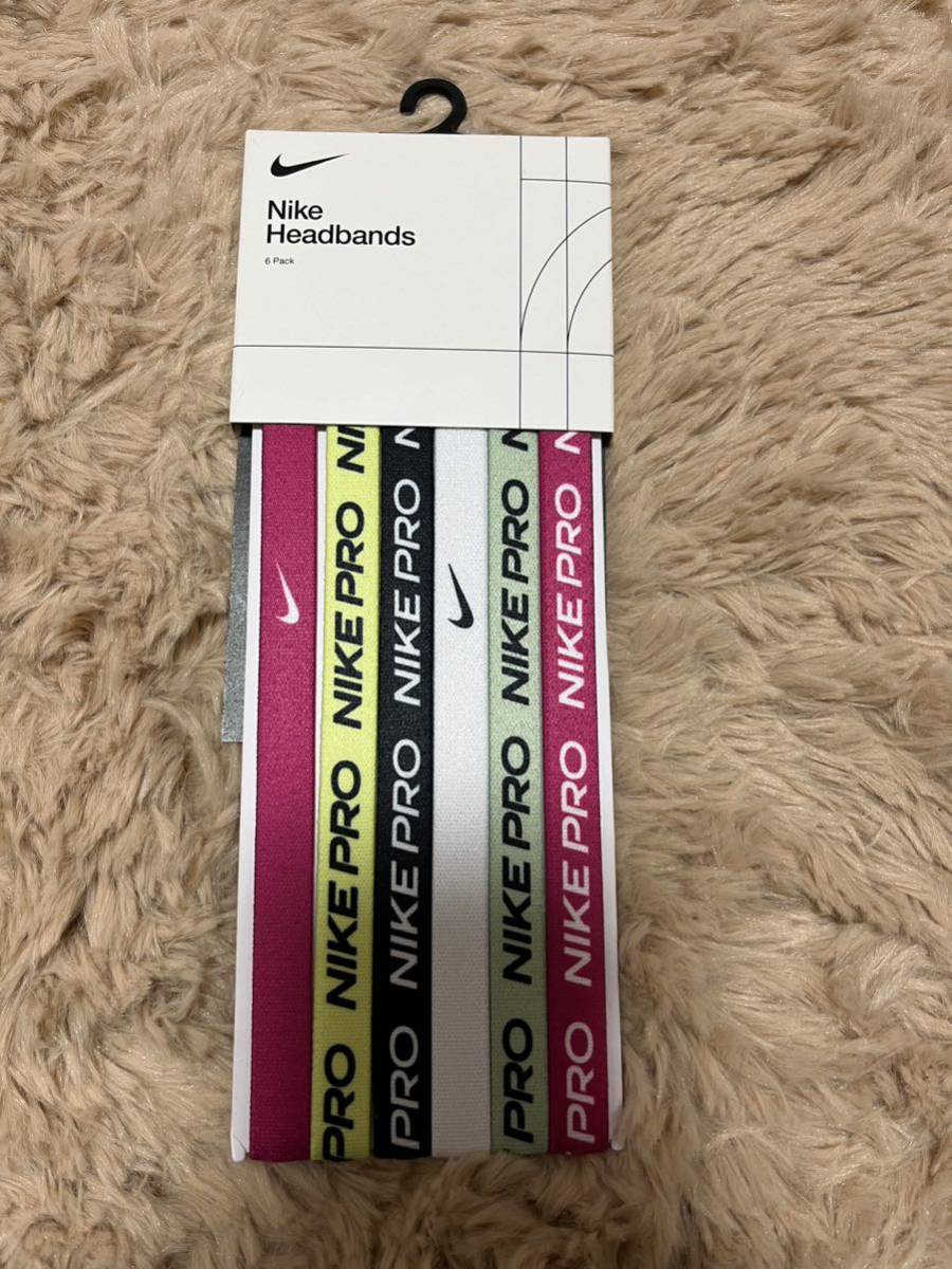 ナイキプロ エラスティックヘッドバンド 6本パック拍卖