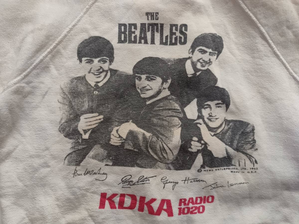 シリアスビートルズコレクター向け 激レア The Beatles 60s vintage sweat スウェット 1963 ビートルズ拍卖