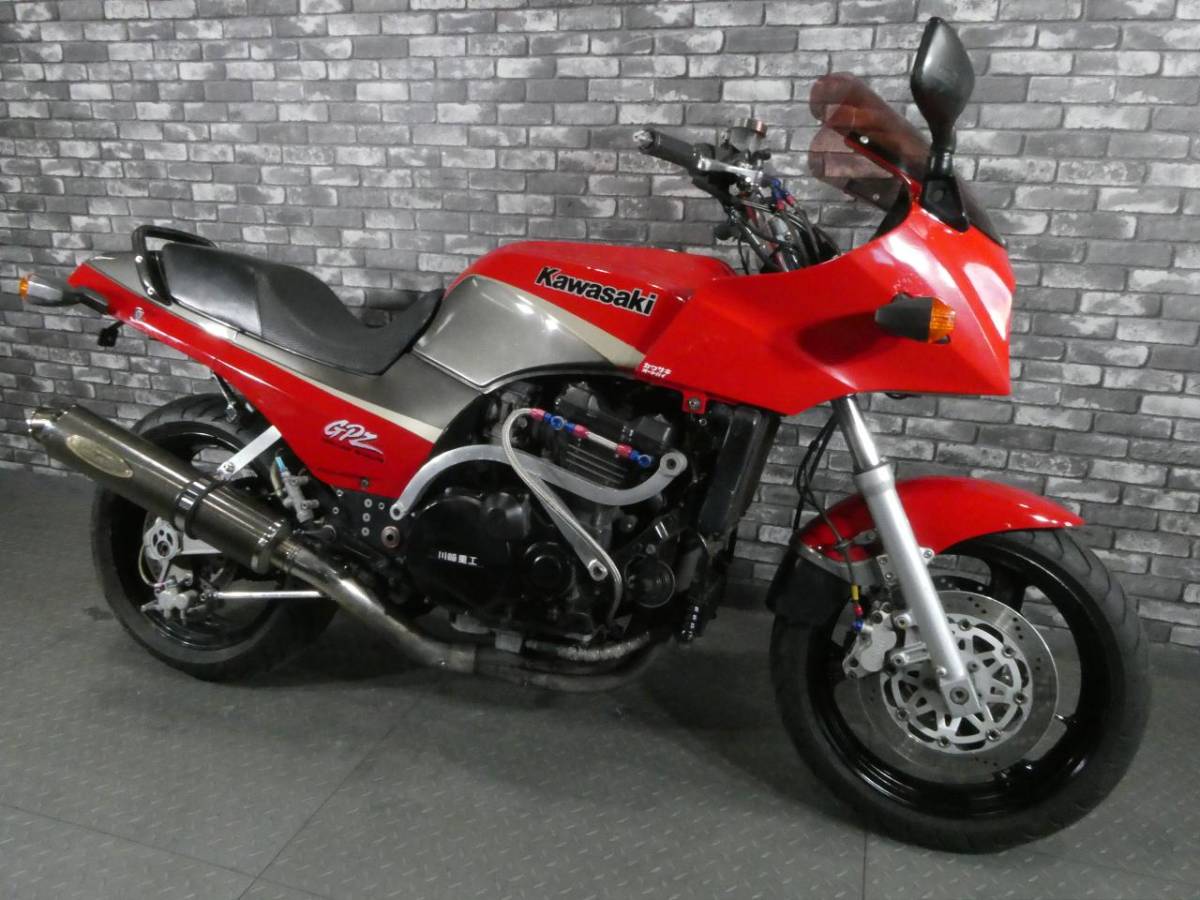 ☆カワサキ GPZ900R テックサーフマフラー メッシュホース デイトナ製水温計 大阪から 大西商会拍卖