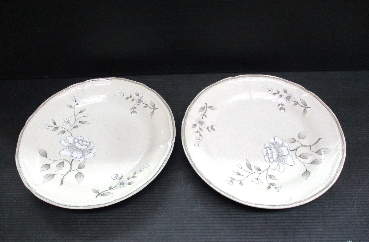 ★ 93465 大皿 プレート ストーンウエア 2枚 Southamptor Stoneweare Collectio n電子レンジ・オーブン・フレーザー・食洗機OK ★*拍卖