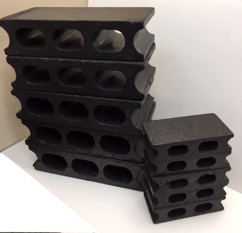 ディスプレイブロック ブロック型 大5個 + 小5個 W38.8 x D19 x H10cm / W20 x D10 x H5cm 黒 中古 ★ 81864 ★*拍卖