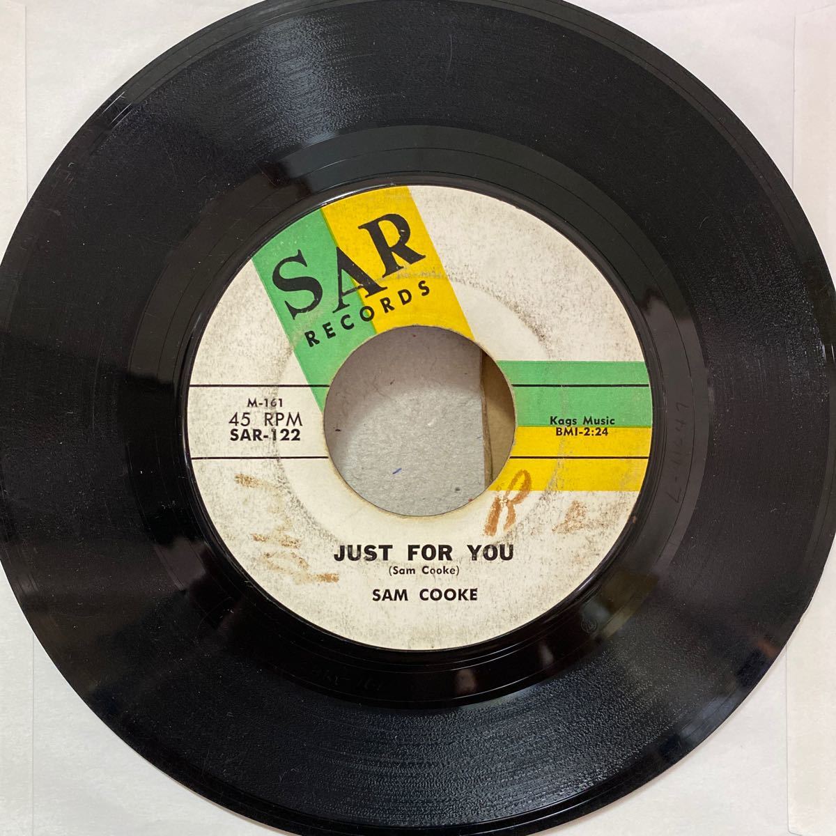 最レア!US 7吋原盤 自主レーベルSARからの唯一のシングル 回収?★SAM COOKE/JUST FOR YOU/MADE FOR ME ミスター・ソウル サム・クック拍卖