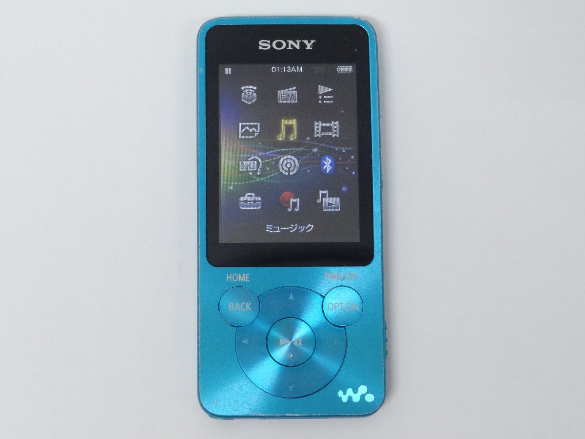ユ■/Zこ7321 SONY ソニー WALKMAN ウォークマン NW-S13 ブルー 4GB 再生OK ジャンク 保証無拍卖