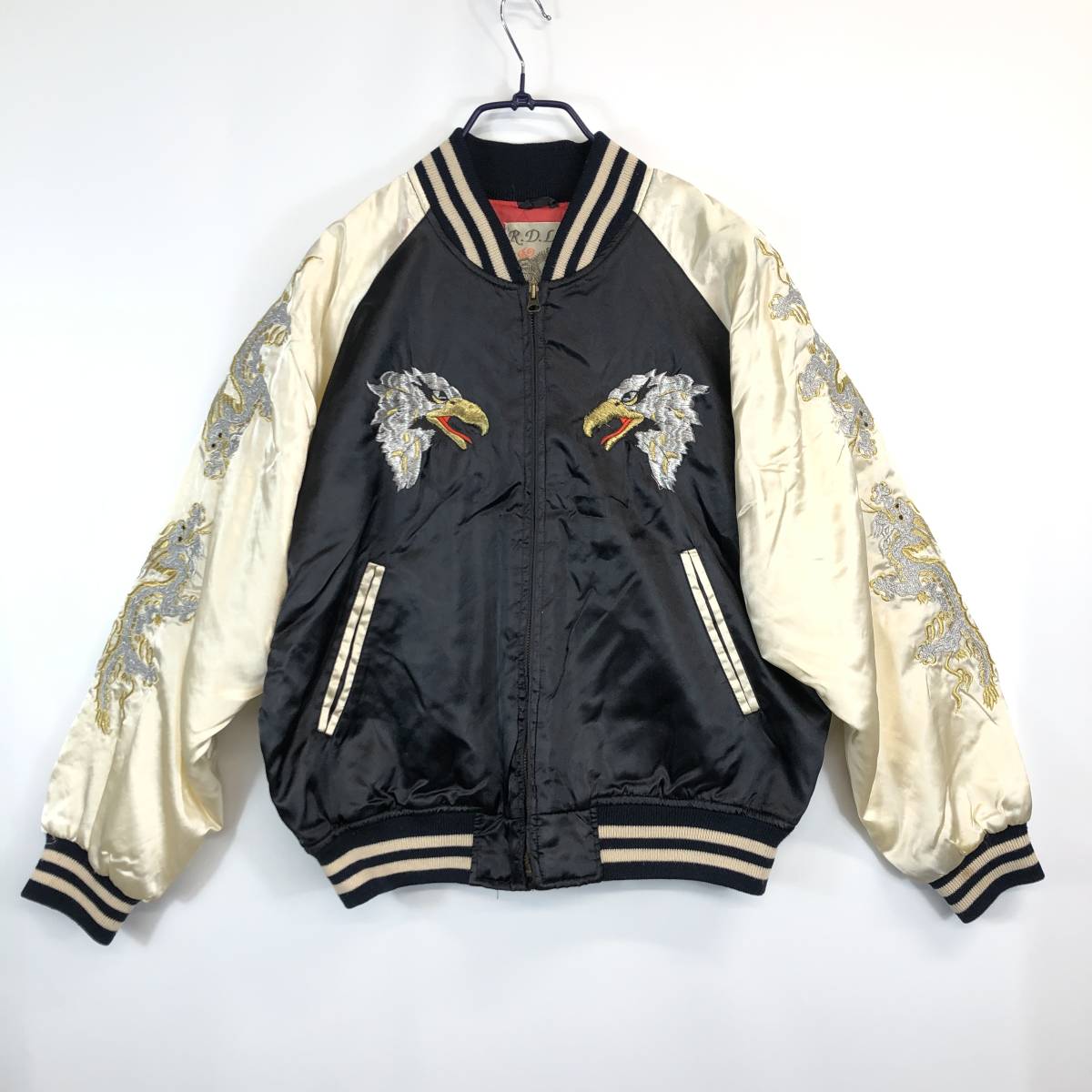 RDL RDL HYPER WEARING スカジャン JAPAN YOKOSUKA M-Lサイズ 17665 裏キルティング 横須賀拍卖