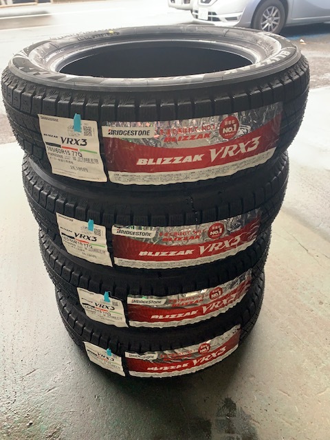 2021年製 ブリジストンVRX3 165/60R15 新品未使用 スタッドレス4本セット拍卖