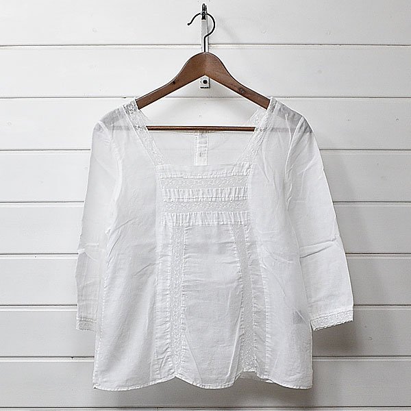 ジャーナルスタンダード コットンリネン レース ブラウス ホワイト JOURNAL STANDARD|23l0718拍卖