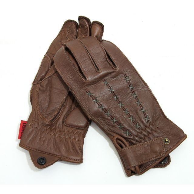 【50%引き】(4950)ロッソ RSG-239 ブラウン (M)ステッチ レザー グローブ拍卖