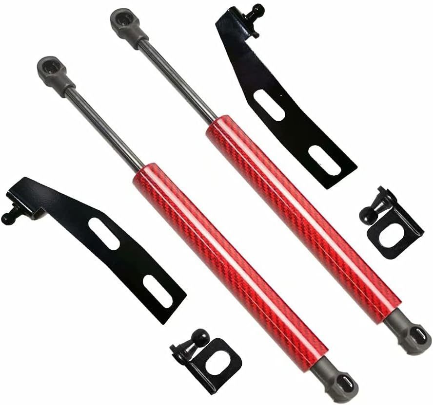 【重いボンネットも軽々開閉】スズキ パレット MK21S (2008年~2013年)用ボンネットダンパー(レッドカーボン) 2本セット 日本語説明書付き拍卖