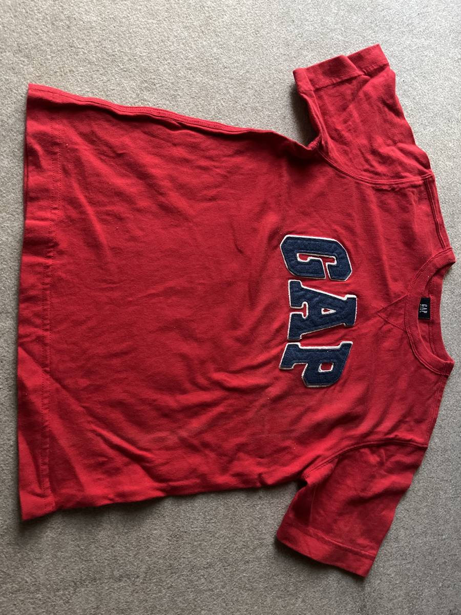 『GAP Tシャツ 赤 120 USED』拍卖