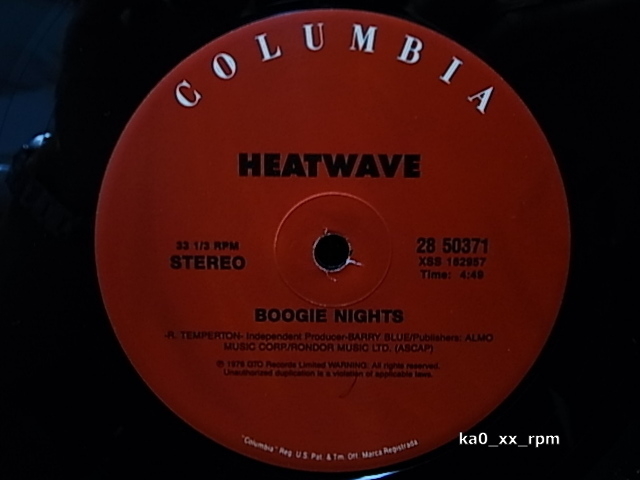 ★☆Heatwave「Boogie Nights / Too Hot To Handle」☆★拍卖