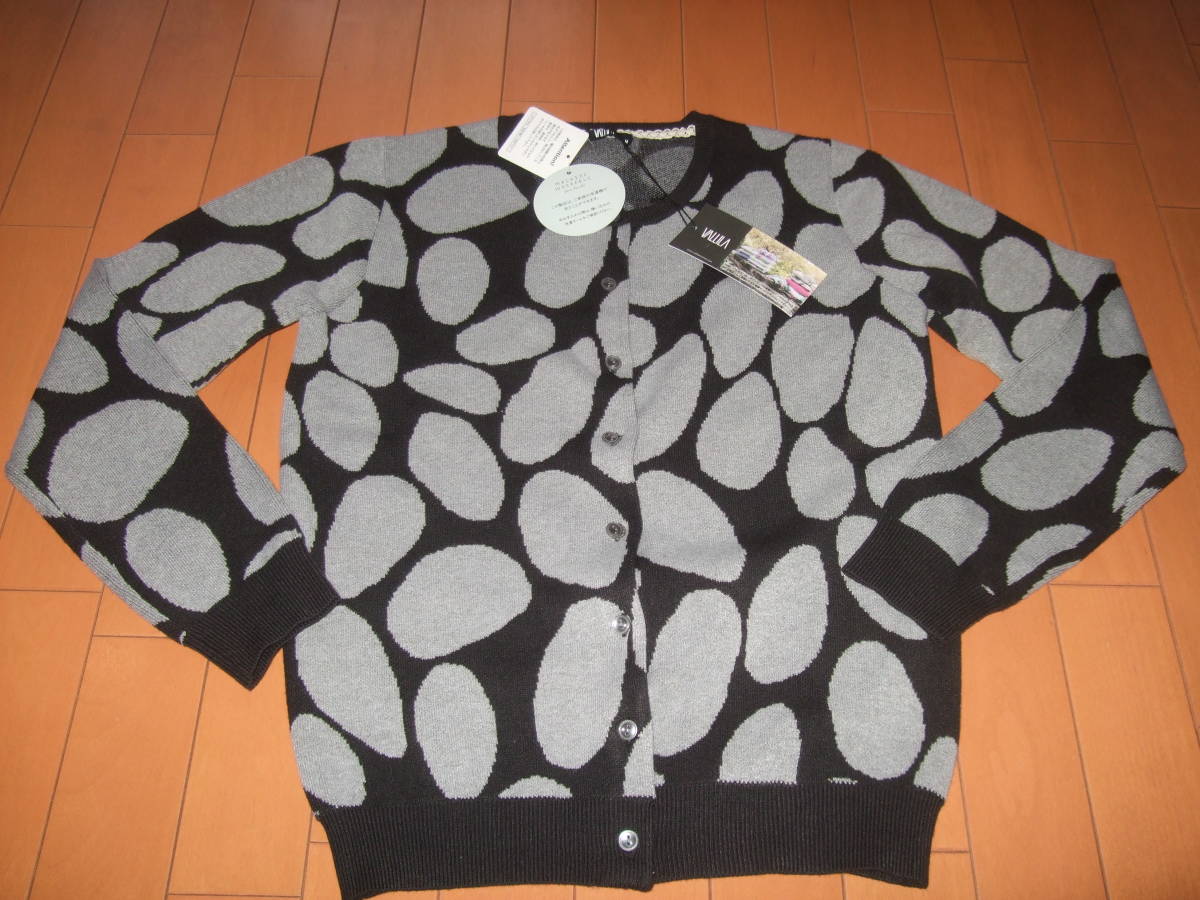 新品タグ付送料込即決☆VALLILA 北欧デザインカーディガン☆サイズM拍卖