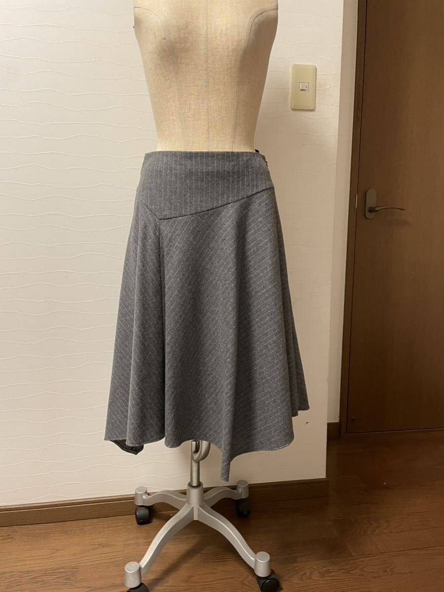 【美品】★アンタイトル 美ライン アシメスカート/2★拍卖