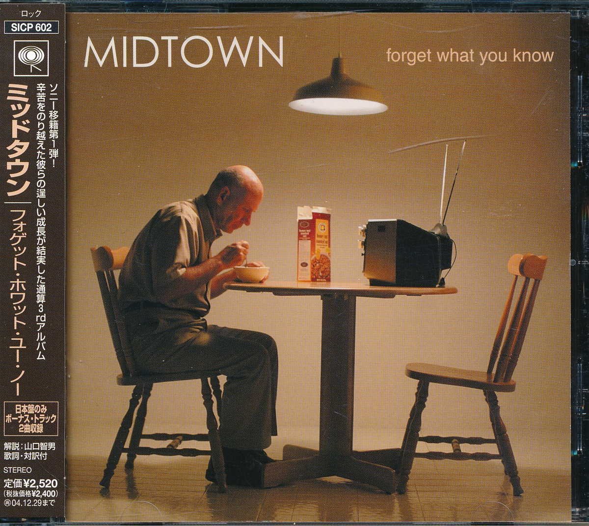90年洋楽┃ミッドタウン│Midtown┃フォゲット・ホワット・ユー・ノー┃ソニーミュージックSICP-602│2004.06.30年│2520円┃管理7528拍卖