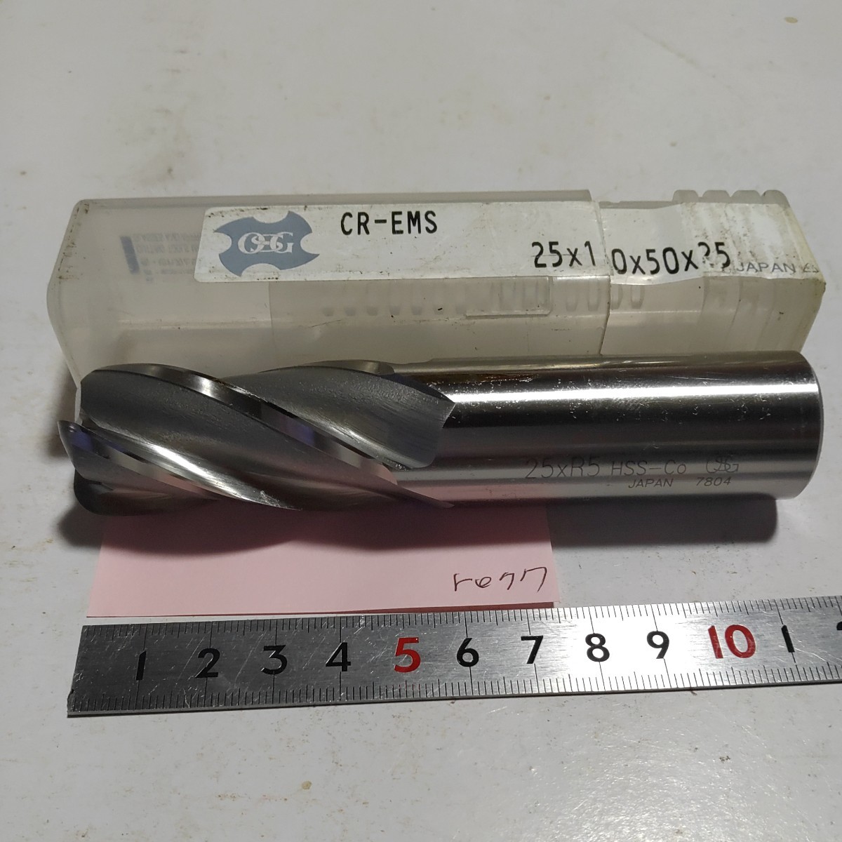 re77 中古美品 OSG R付き ハイス エンドミル 25×R5 4枚刃拍卖