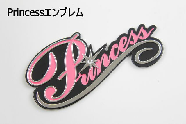 プリンセスエンブレム princessエンブレム 筆記体 女性にもぴったり!わけあり 開封済 カー用品 外装パーツ カーアクセサリー ステッカー拍卖
