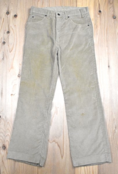 80'sUSA古着 Levi's Movin' on ベロア ブーツカット パンツ W32 L30 リーバイス ビンテージ 42ロケットタロン 白タブ 80年代 アメリカ 70's拍卖