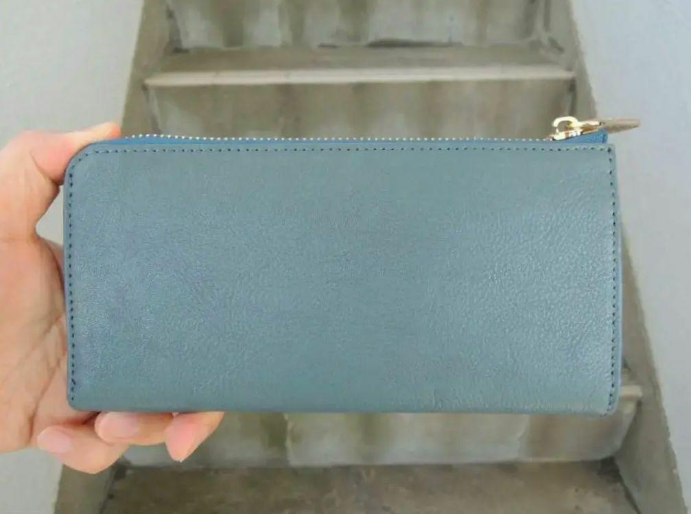 新品 送料込☆14800円☆牛革 L字 長財布 口大きく開きます!拍卖