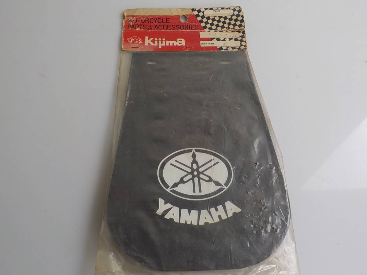 旧車 キジマ ヤマハ 音符マーク 泥よけ フェンダーフラップ 黒 新品 オートアクセサリー拍卖