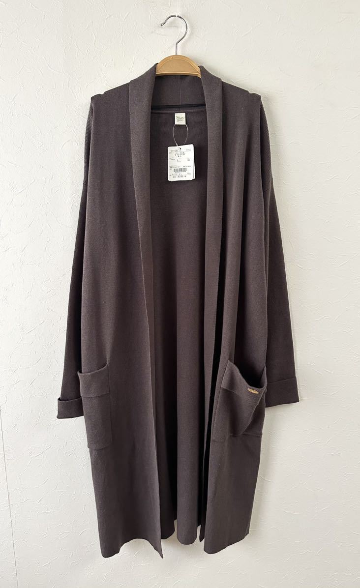 未使用 ナルエー Moon Tan ロング丈 トッパーカーディガン ルームウェア Narue ムーンタン拍卖