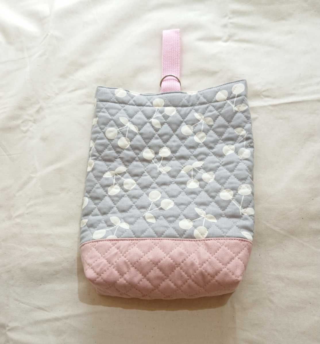 さくらんぼ柄 シューズケース 女の子 小学校 幼稚園 上履き入れ ハンドメイド 上履き袋 シューズ入れ 靴袋 上靴入れ 拍卖