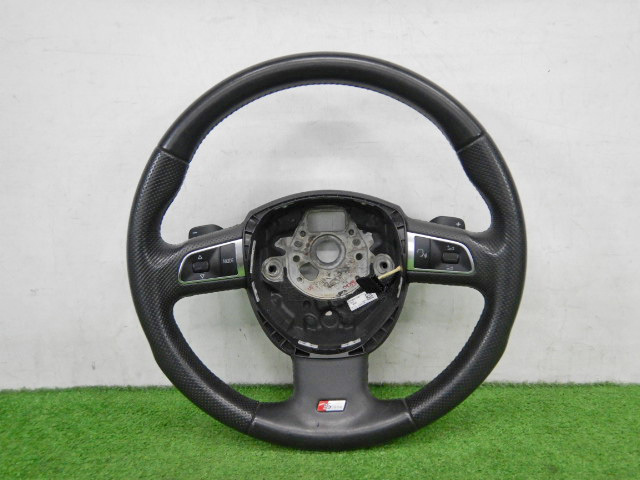 5A】【S-LINE】【送料記載】 アウディ A4 Avant ABA-8KCDNF / ステアリング 8K0 419 091 BC WUL【B8】【865091】拍卖