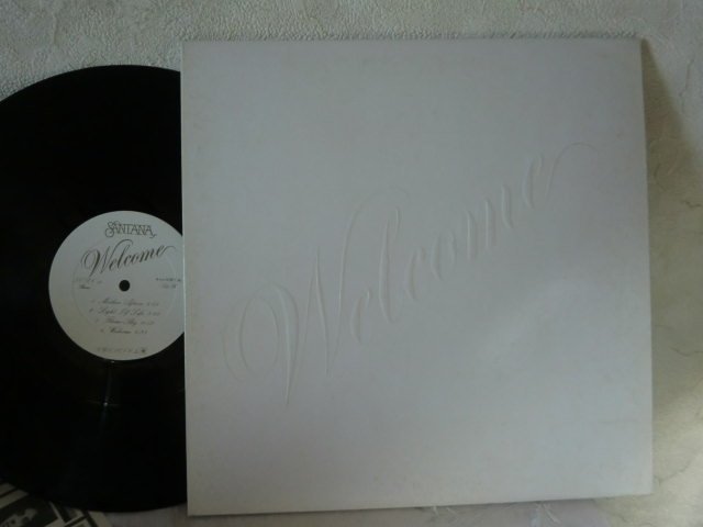 (Q)【何点でも同送料 LP/レコード/】概良盤/】SANTANA WELCOME サンタナ ウェルカム / 歌詞カード拍卖