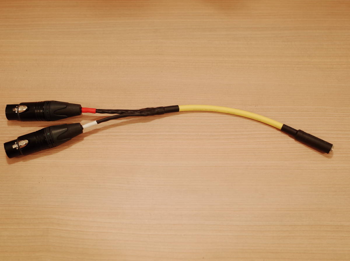 ★ カナレ L-4E6S 黄 XLR2メス-ステレオミニプラグメス3.5mm 変換ケーブル 30cm Yケーブル ノイトリック NYS240L NC3FXX-B ★拍卖