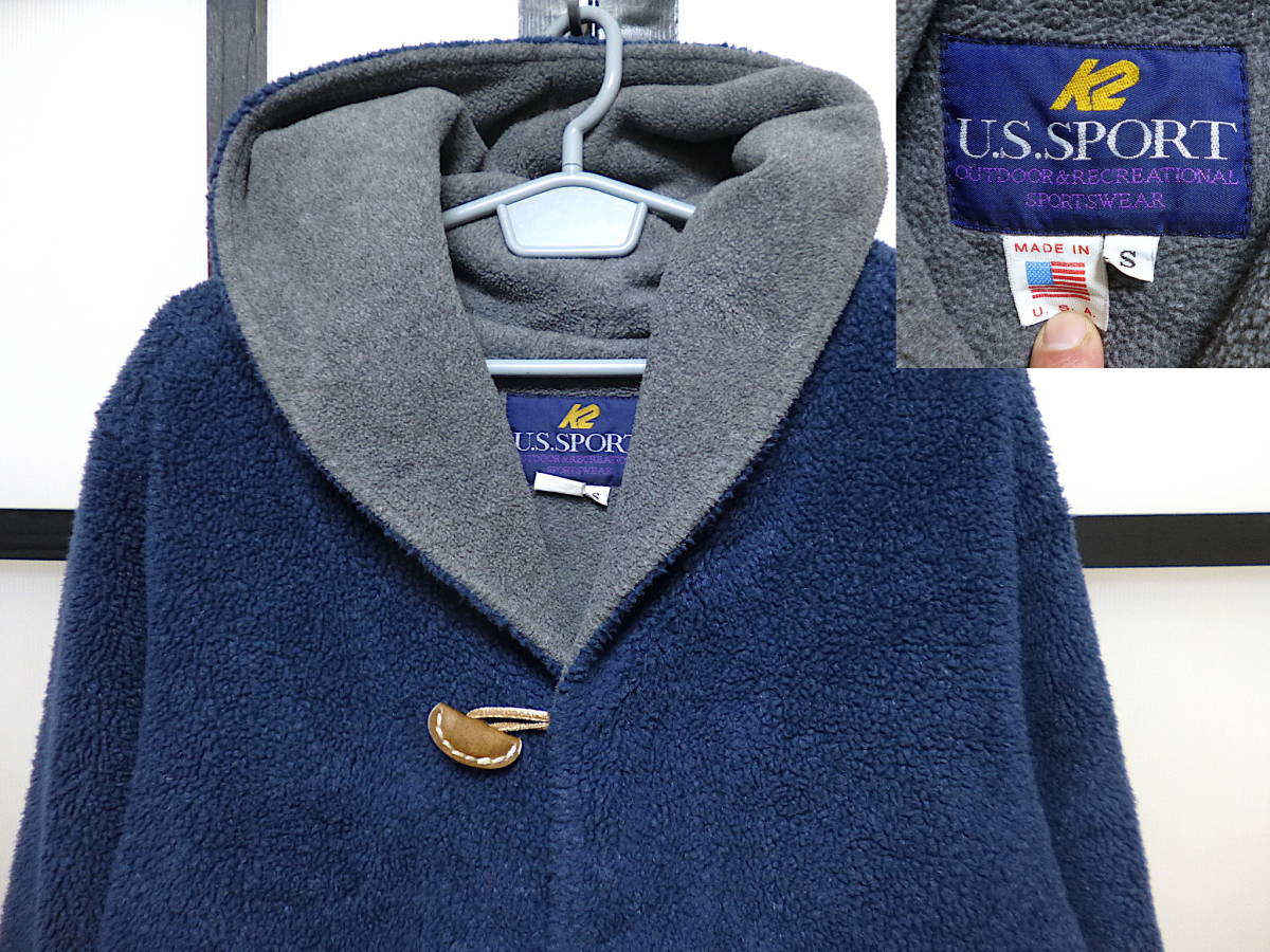 USA製 ボア フリース ダッフル風 コート # 2/ U.S.SPORT拍卖