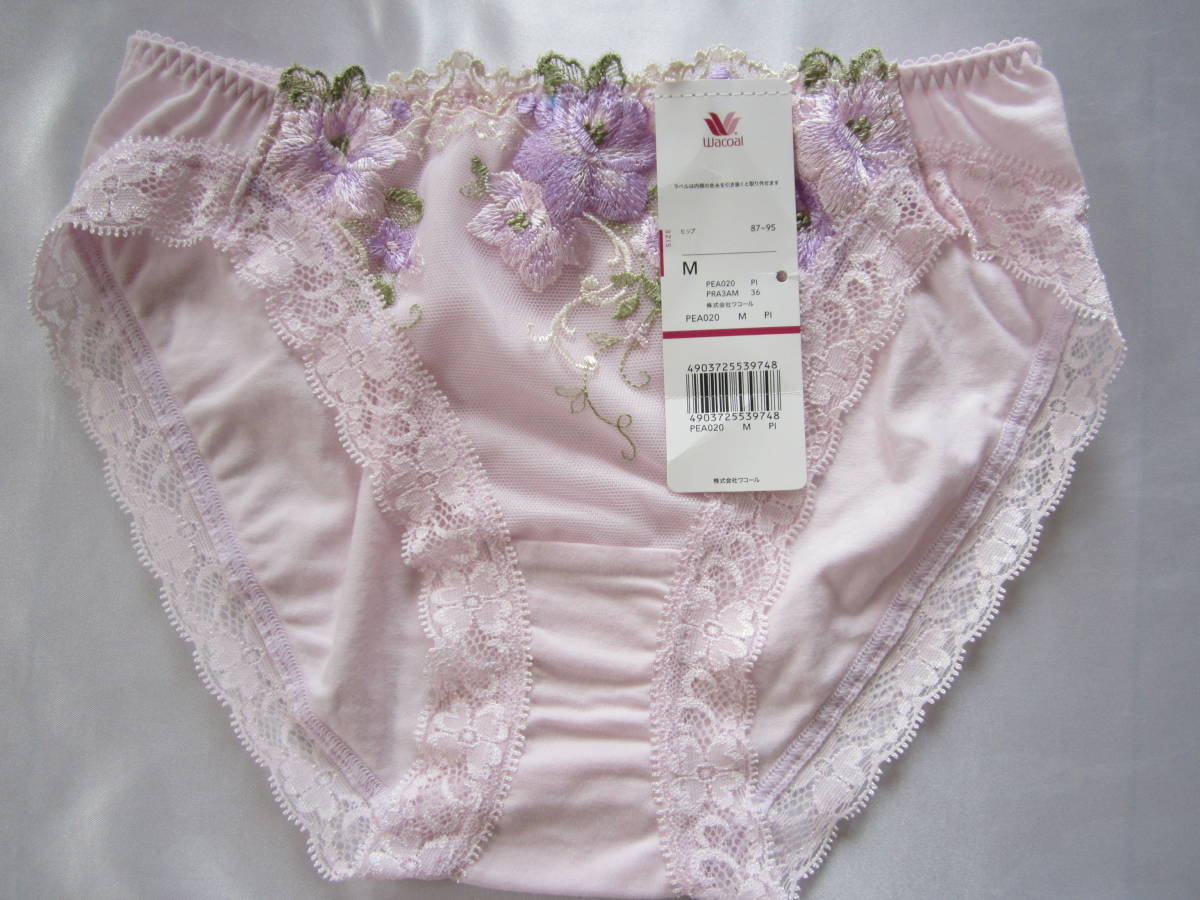 【ワコール】綿混プリンセスローズショーツ M ピンク拍卖
