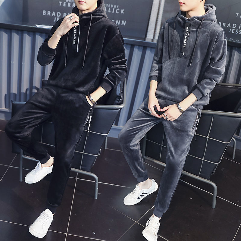 新入荷 秋冬 上下セット メンズ スウェット パーカー 長袖 秋冬 スエット ジャージ スポーツウェア セットアップ 厚手 防寒サイズ選択可拍卖