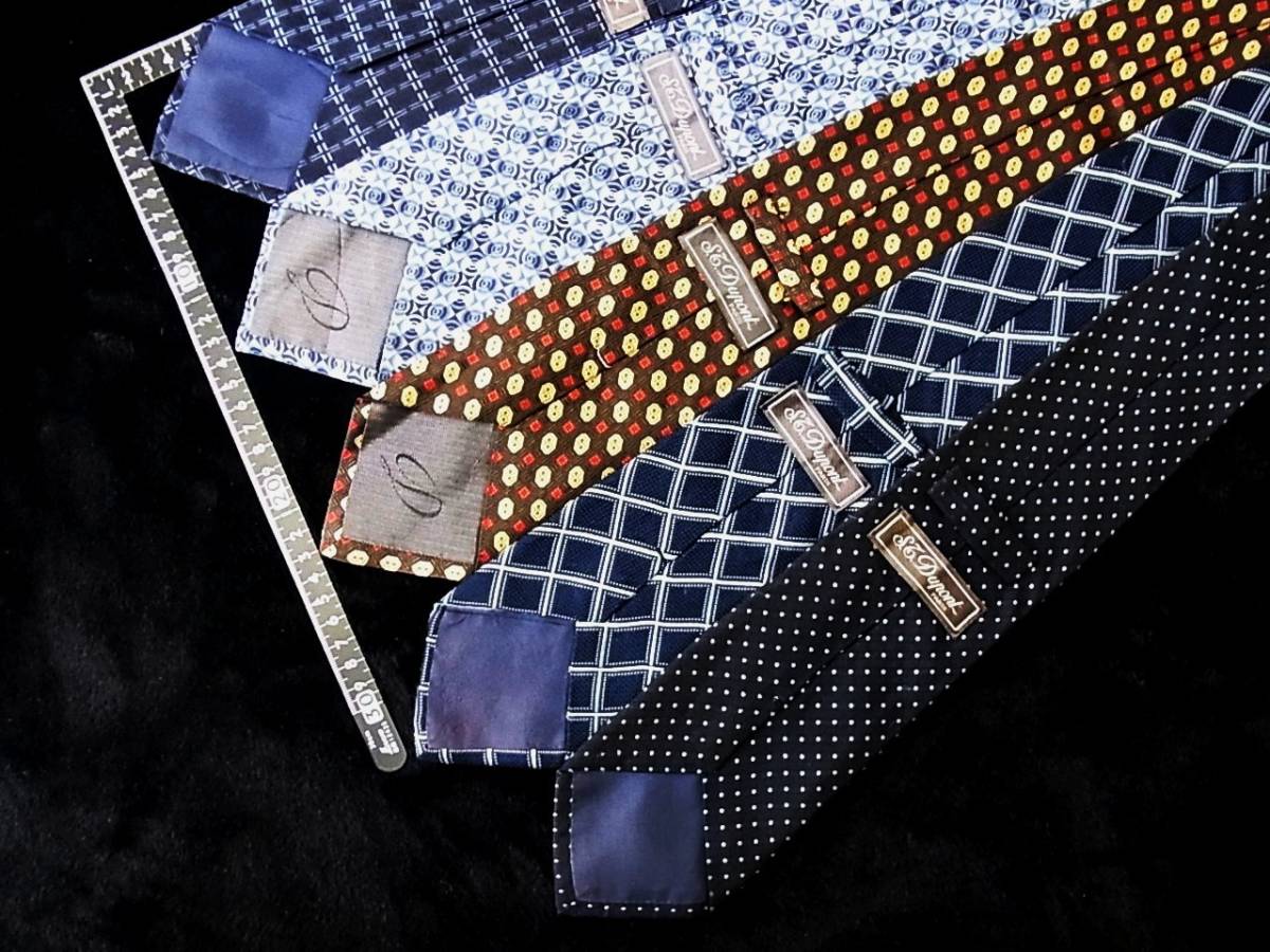 卸価格■5本 全同一 ブランド ネクタイ セット■№6462■ デュポン 5本 まとめ売■ 拍卖