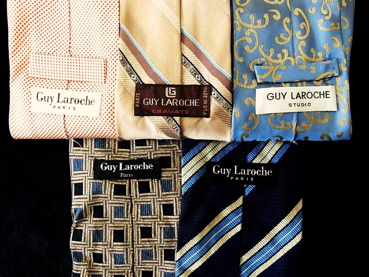 卸価格■5本 全同一 ブランド ネクタイ セット■№6464■ ギラロッシュ 5本 まとめ売■ 拍卖