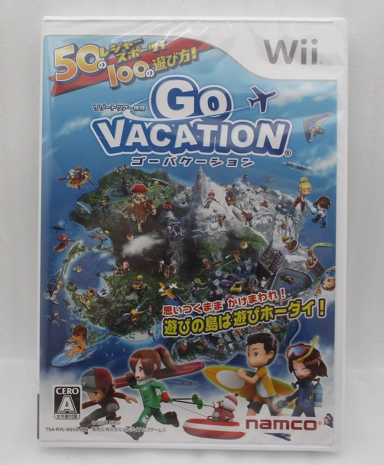 【新品未開封】ニンテンドーWii ゲームソフト Go VACATION(ゴーバケーション) 検索: RVL-P-SGVJ Nintendo Wii拍卖