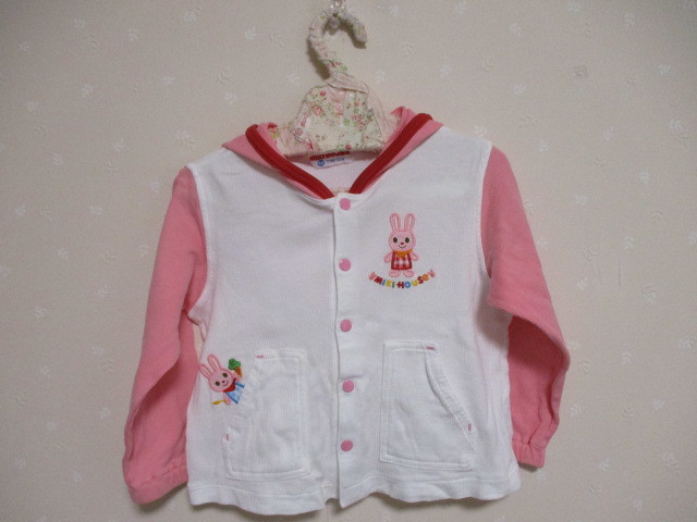 Ω ミキハウス Ω ★ 可愛いパーカ ★ 90㎝ ピンク 31206拍卖