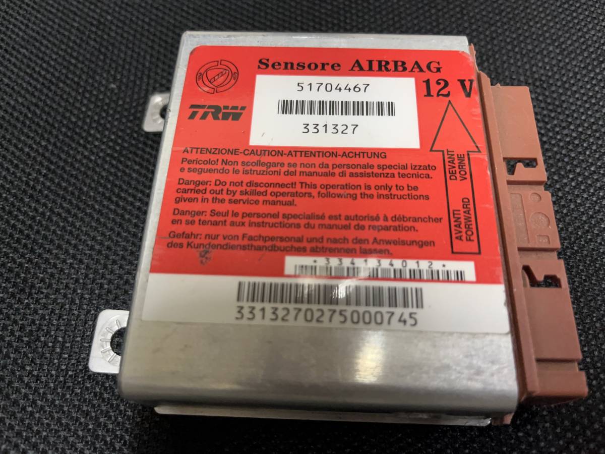 ジャンク!! 部品取り フィアット ニューパンダ 51704467 16912 エアバック エアーバック コンピューター コンピュータ ECU89 m.拍卖