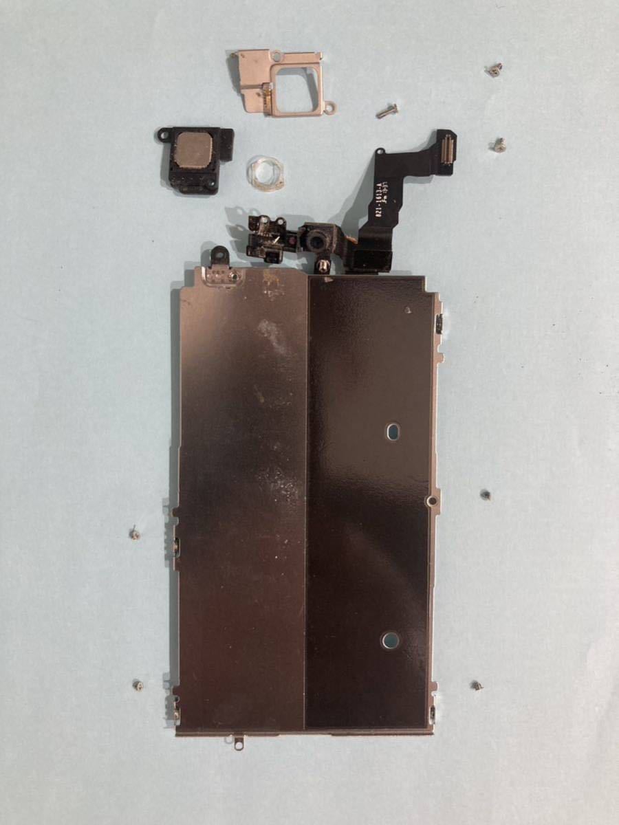 iPhone5s/SE用フロントカメラ一体型近接フレックスとイヤースピーカーのセット 取り外し品 ヒートシンクと金具、ネジつき 動作確認済み1213拍卖