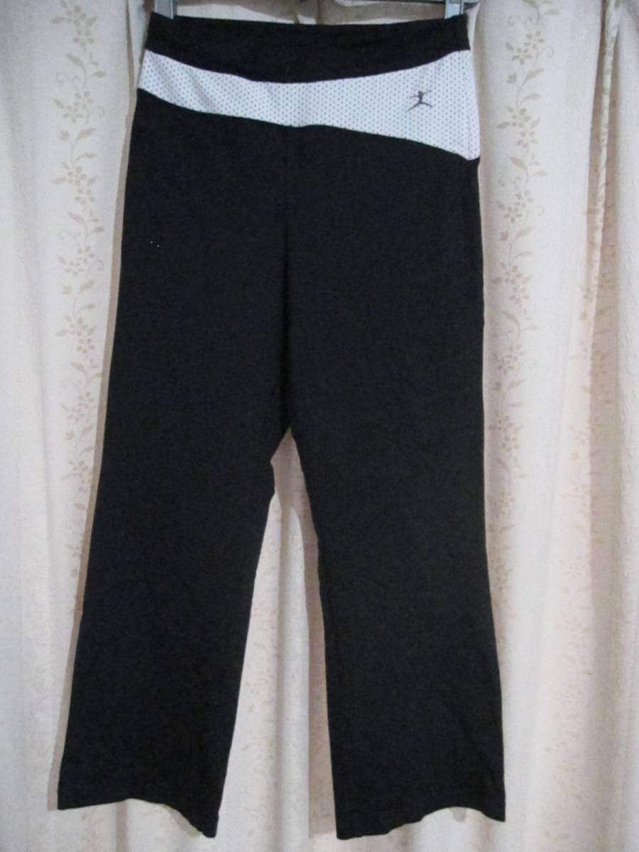 DANSKIN★ダンスキン フィットネス ジョギング ヨガ クロップドパンツ S ブラック ゴールドウィン拍卖