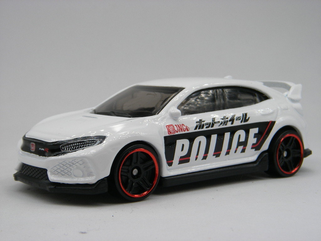 ホットウィール (白) '18 ホンダ シビック Type R ポリス カー <ルース> Hot Wheels 拍卖